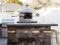 Custom tiled Napolino70 Outdoor Pizza Oven