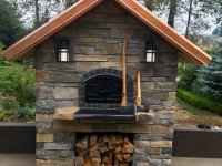 Casa110 Pizza Oven Build - Stone Exterior - Copper Roof - Axe