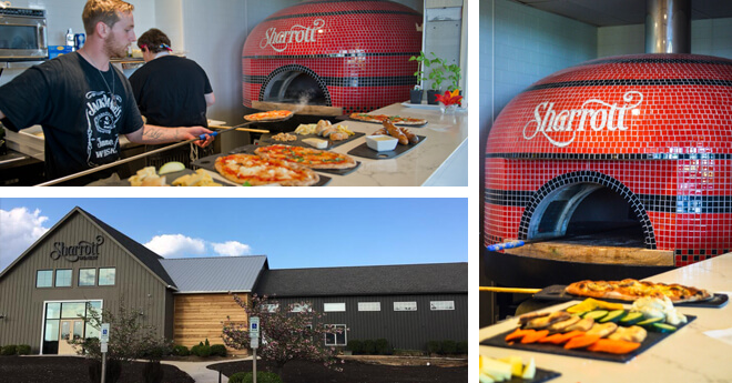 Red Napoli Pizza Oven-tasting room at the winery