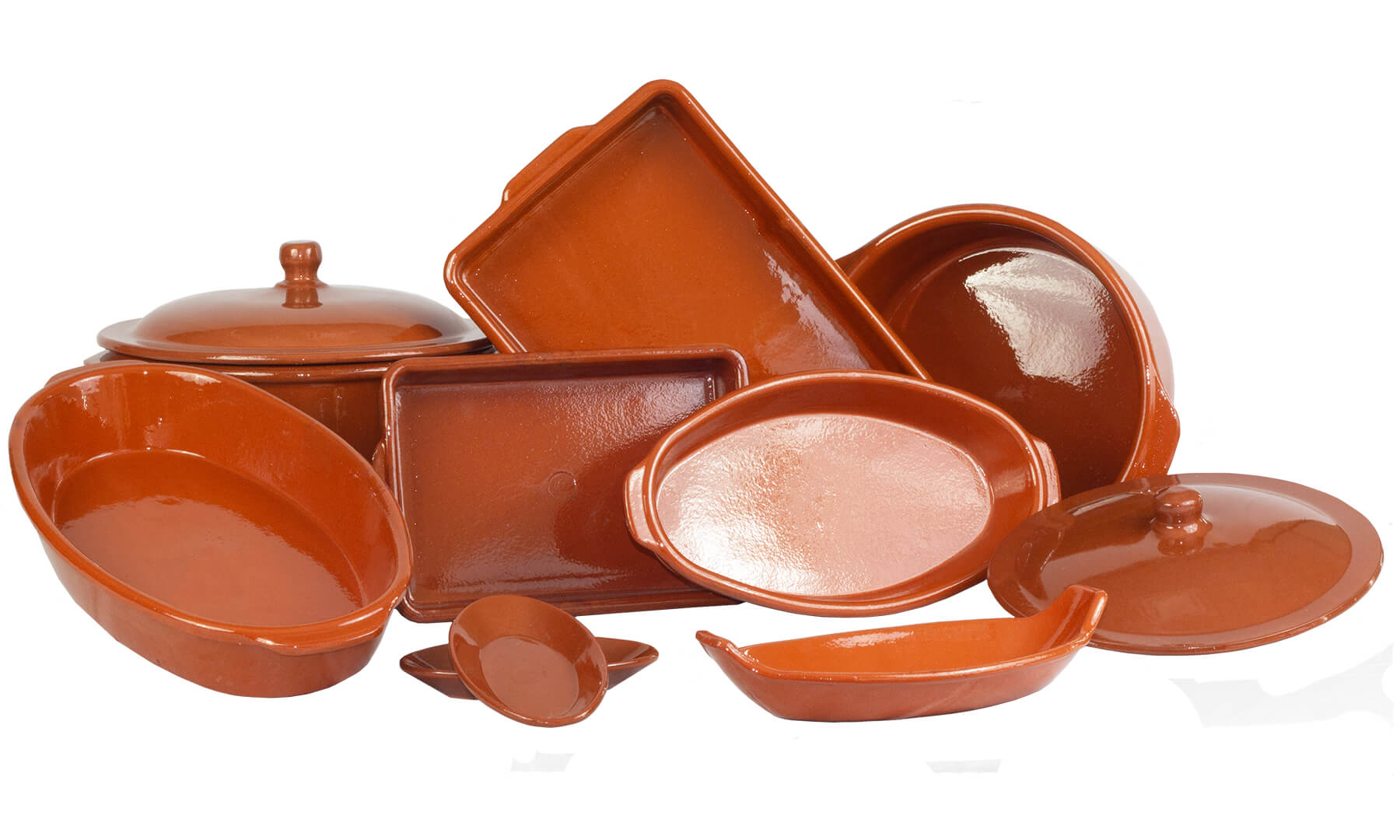 Group of Terracotta Bakeware Pieces