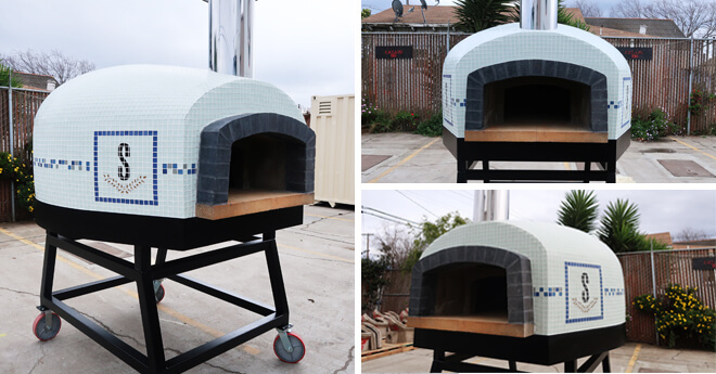 Tri-Pic of Roma Pizza Oven