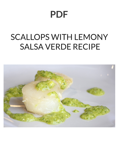 Scallops-dressed-with-salsa verde