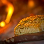 Piece of Roasted Salmon-fire