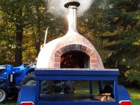 wood, wood fired, pizza oven, pizza trailer