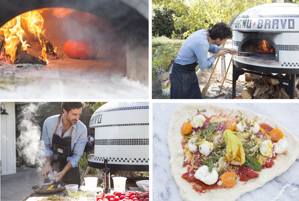 4-pic of chef cooking in wood fired oven