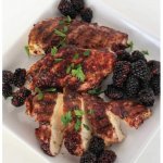 Grilled Chicken and Blackberries