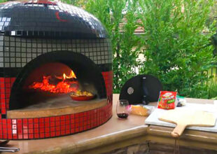 Horno de leña con chimenea 90cm. BrasaOvens