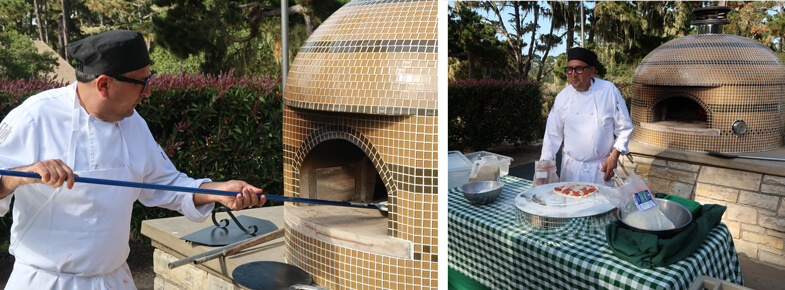 Chef-pizza oven