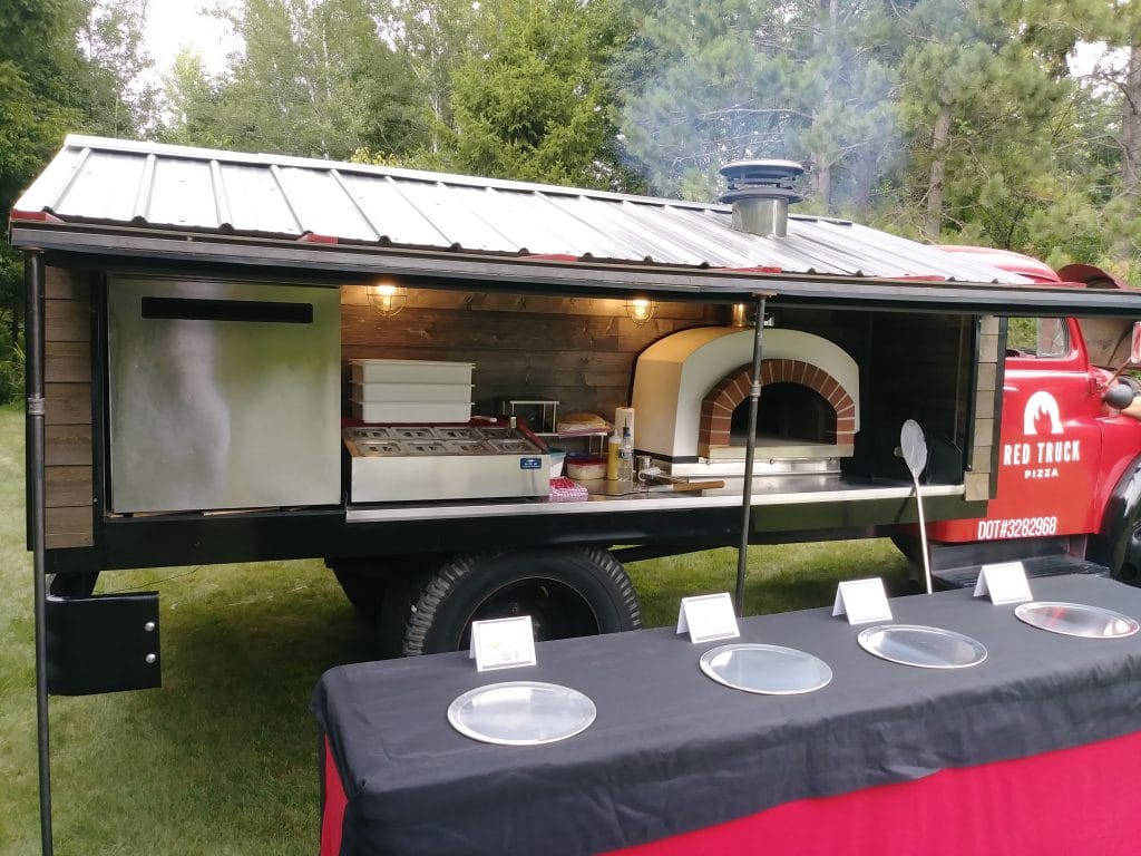 viaggio pizza oven in a food truck