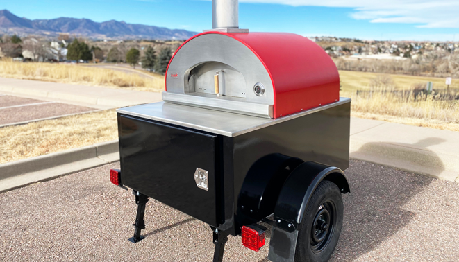 Small Mobile Pizza Oven Trailer