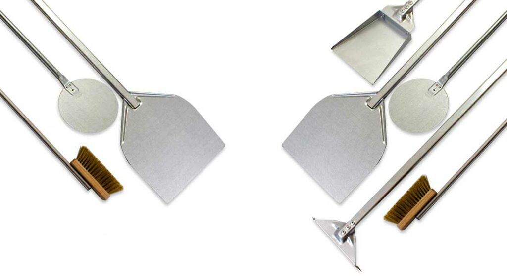 3 And 5 Piece Residential Oven Tool Set Forno Bravo. Authentic Wood