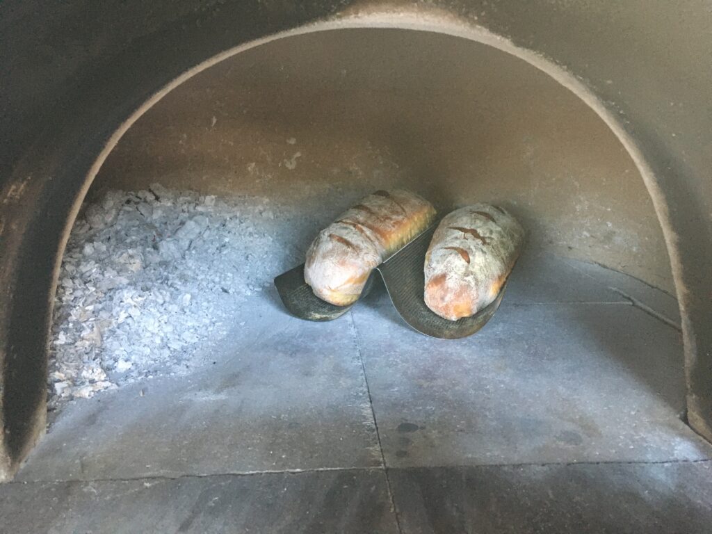 2 loaves heart bread-coals and ash