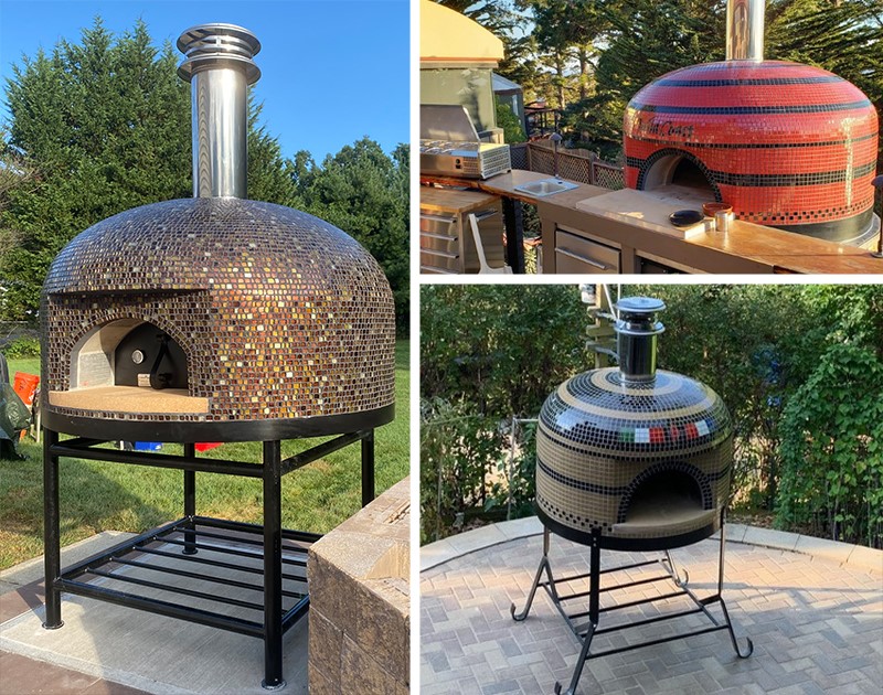 Terrific Trio of Tiled Ovens - Forno Bravo. Authentic Wood Fired Ovens